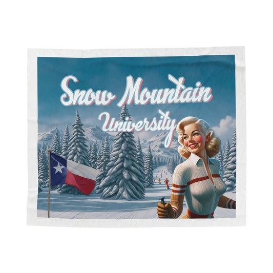 Snow Mountain University Blanket